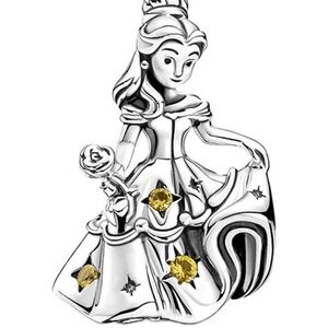 18k Disney Beauty and the Beast Charm